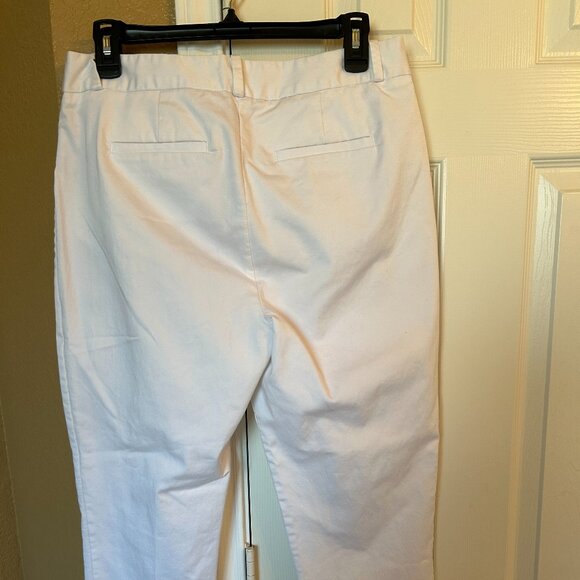 Liz Claiborne Emma Ankle Pants - White -Size 8 - Picture 8 of 8